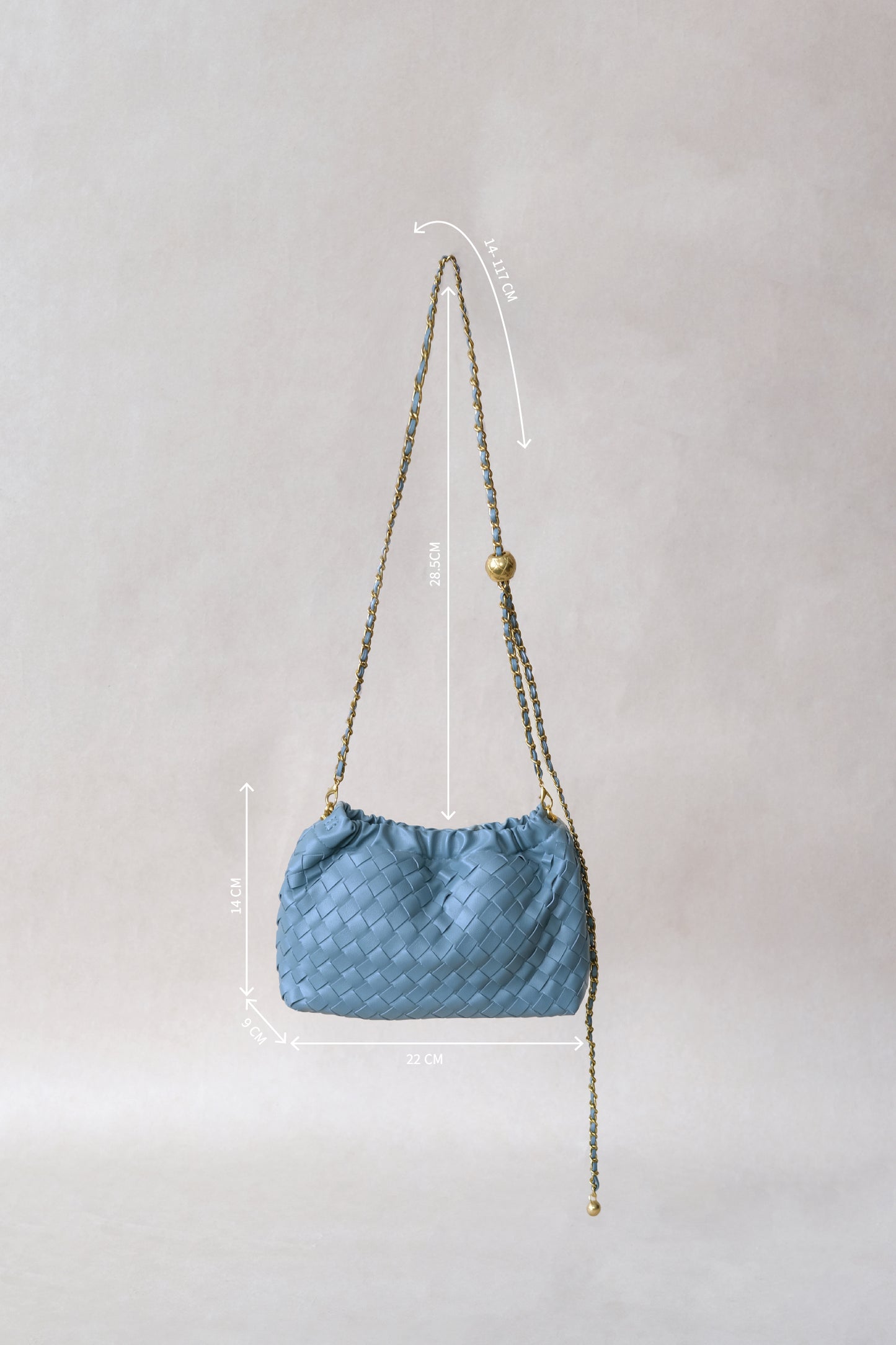 Artisan Signature Cloud Bag - Dusty Blue