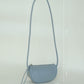 [SAMPLE RELEASE] Half-moon Saddle Shoulder Bag in Grey Blue