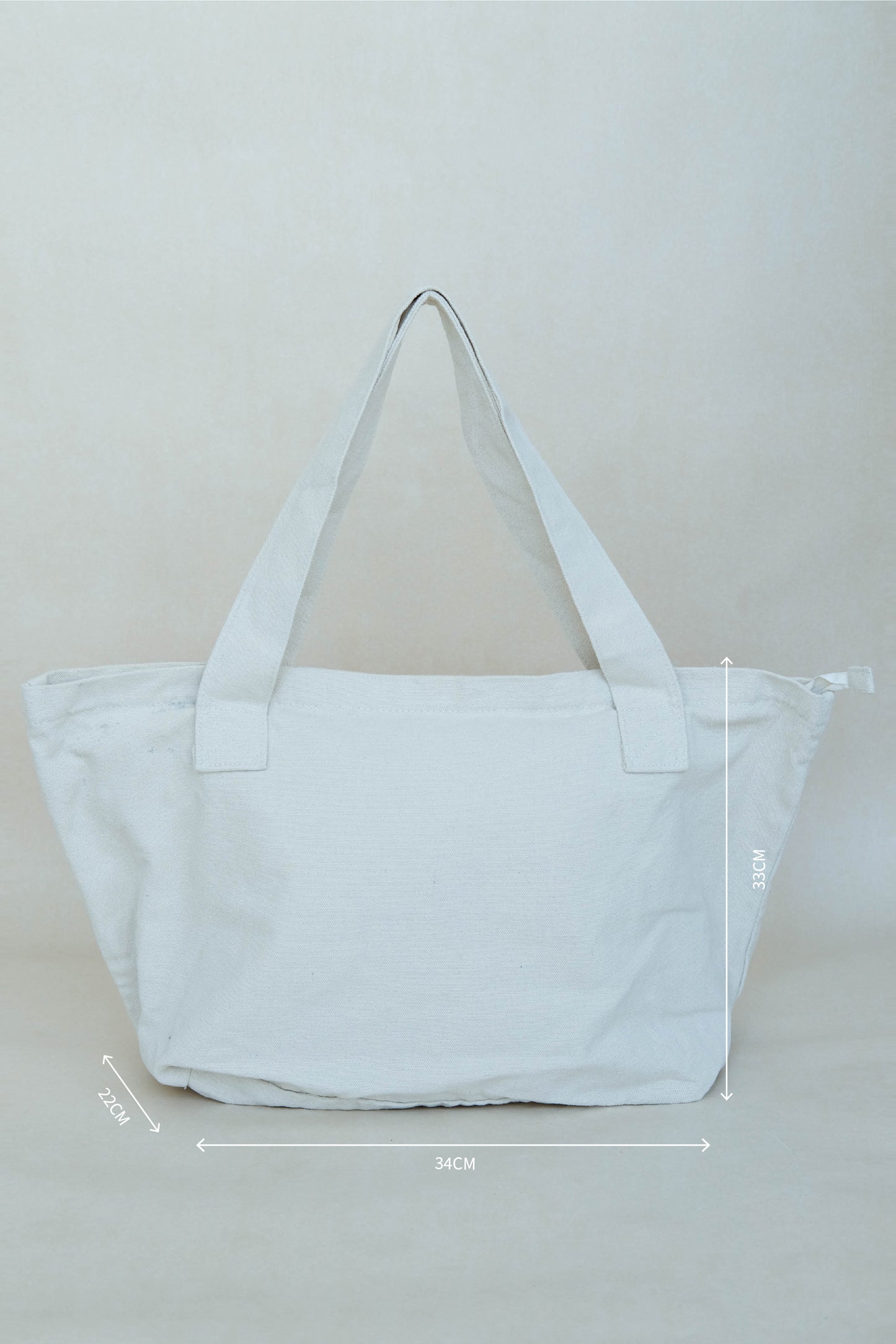 Tote Shoulder Bag in Cream White