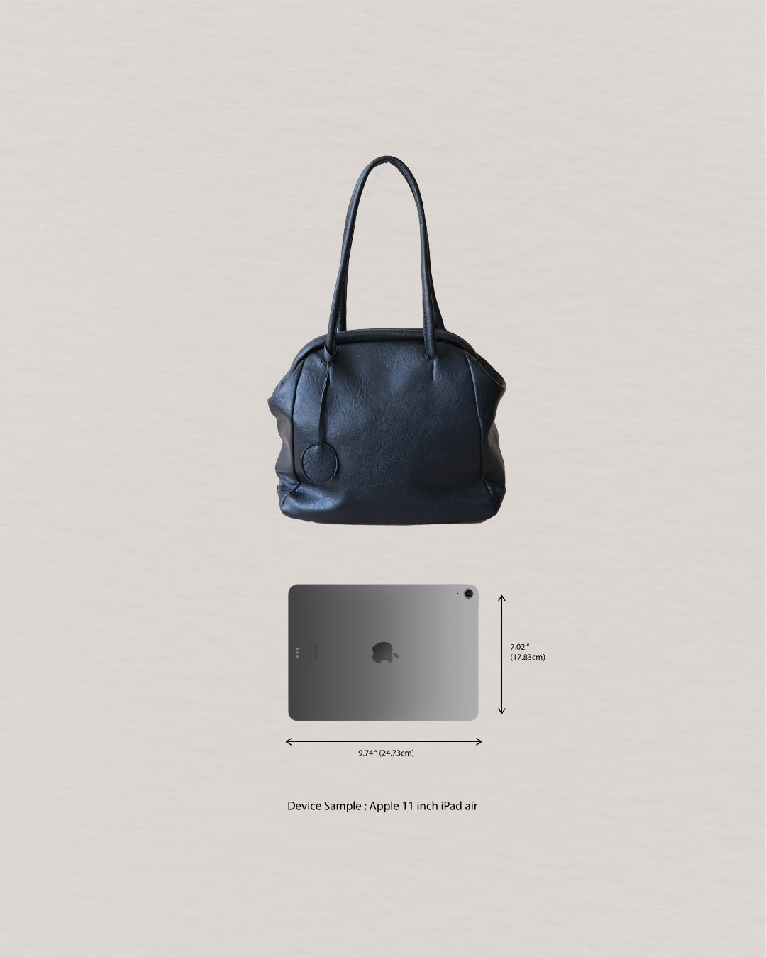 The Isabelle Shell Tote - Classic Black