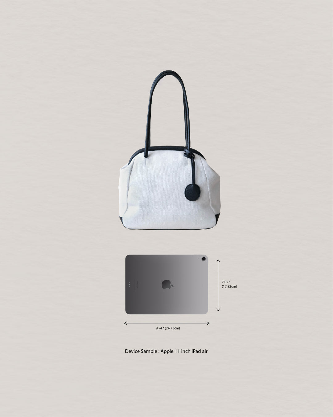 The Isabelle Shell Tote - White