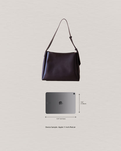 The Elara Tote - Dark Coffee