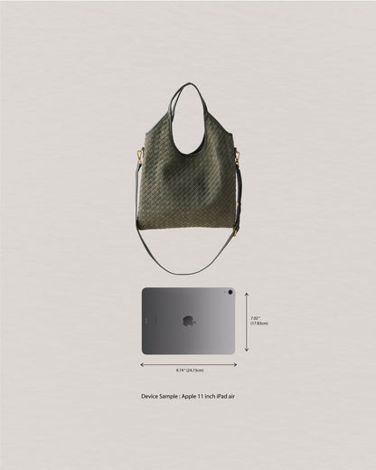 The Artisan Duo Tote - Olive Green