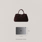 The Elegant Suede Bag In Dark Coffee