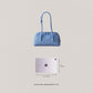 The Élan Denim Tote - Light Blue