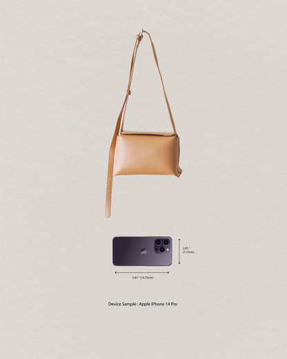The Hana Box Bag - Almond
