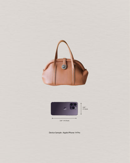 Éla Curve Bag - Chestnut