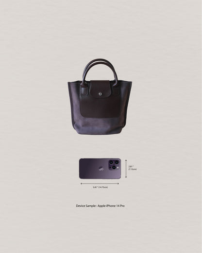 The Chérie Bucket Bag - Dark Chocolate