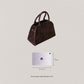 Matte PU Tote Crossbody Bag - Coffee