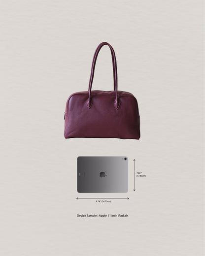 The Elira Tote - Wine Red