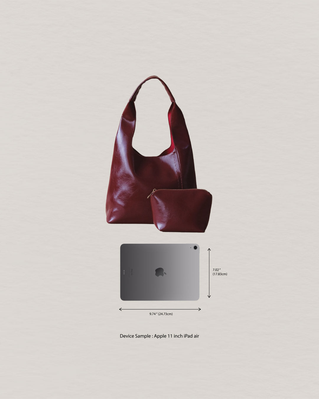 The Margaux Tote - Wine Red
