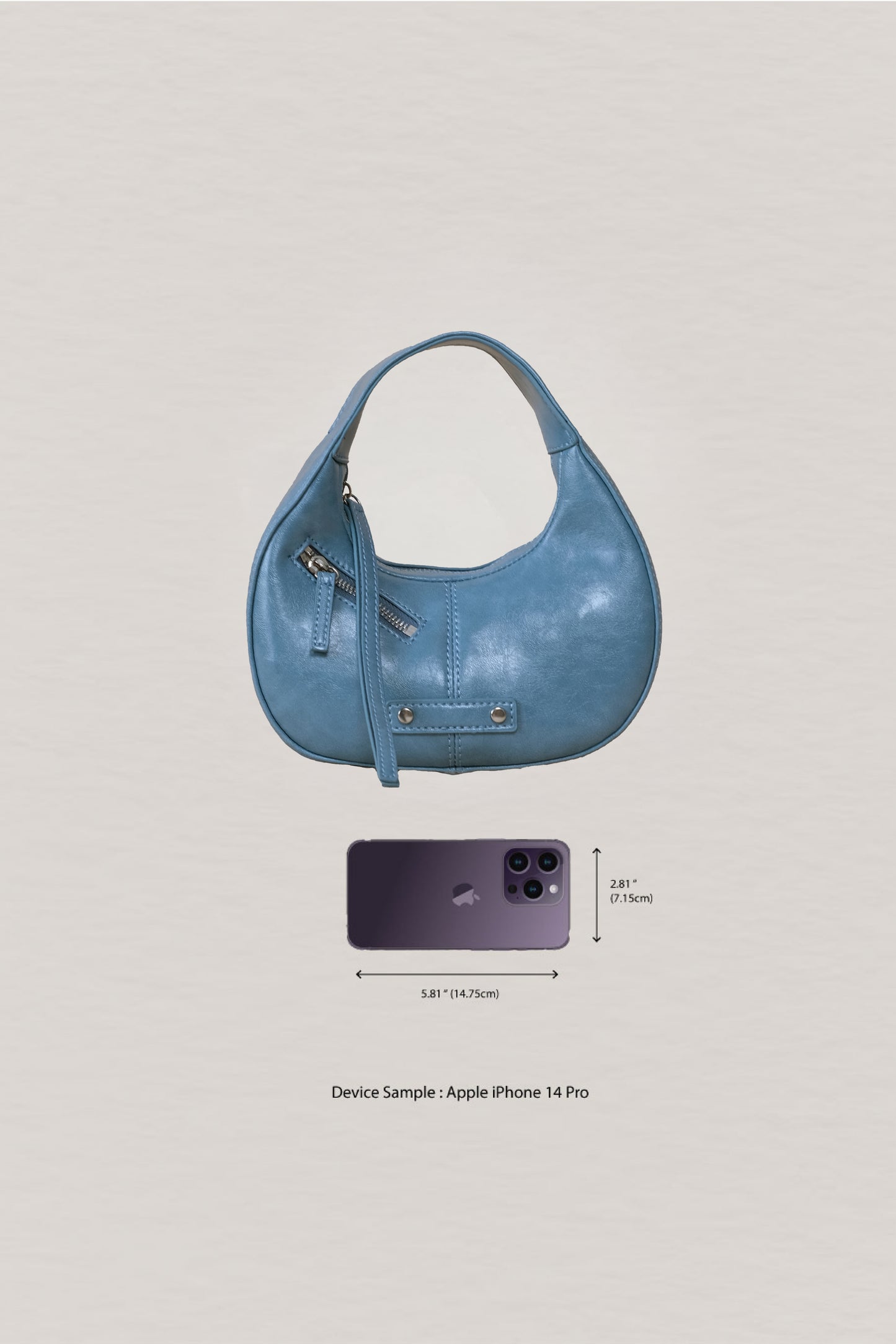 Véra Mini Hobo Bag - Blue