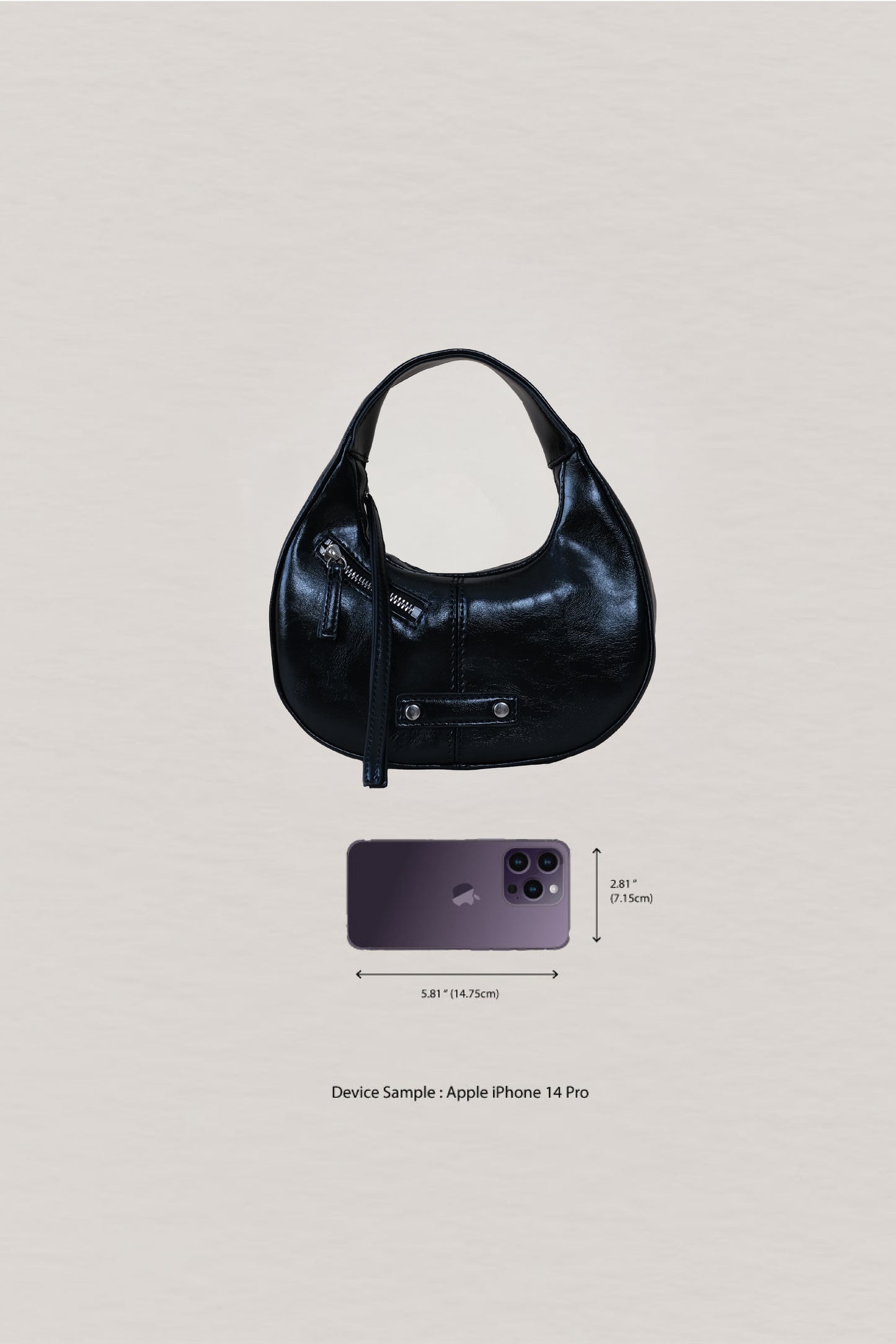 Véra Mini Hobo Bag - Classic Black