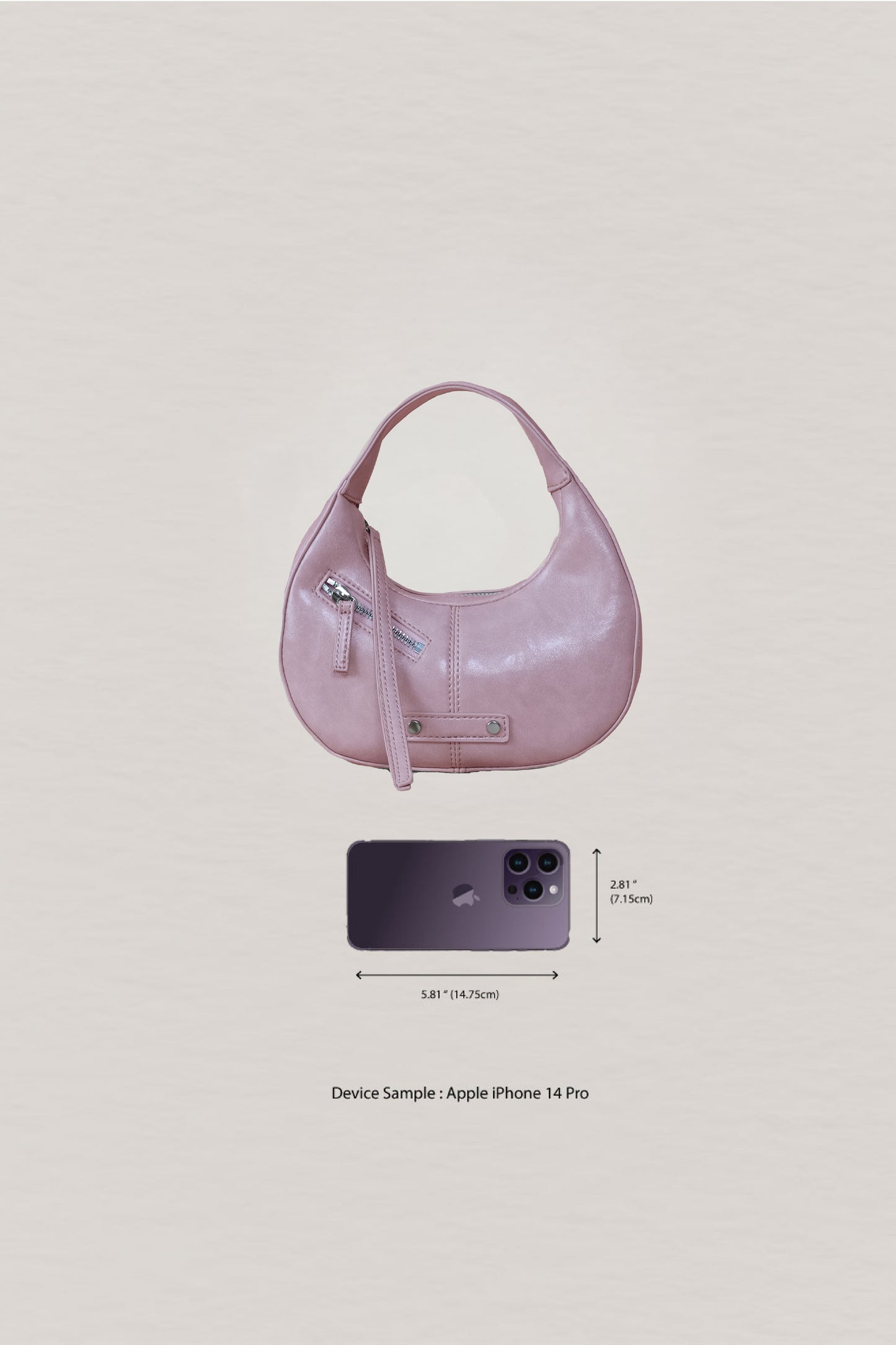 Véra Mini Hobo Bag - Pink