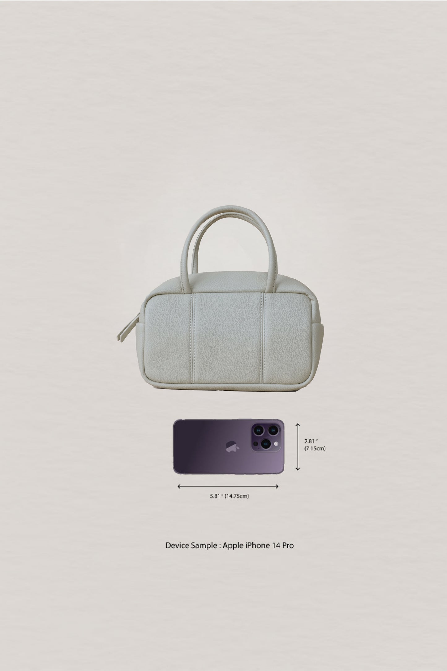 Aurelia Mini Boston - Cream White
