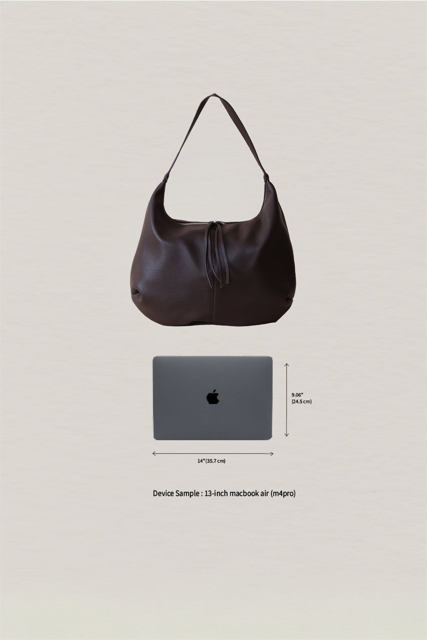 Elara Commuter Tote - Coffee