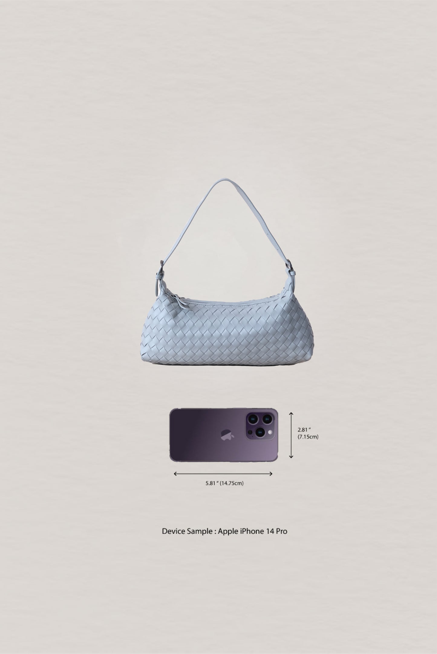 Maison Artisan Colette Baguette Bag - Agate Gray