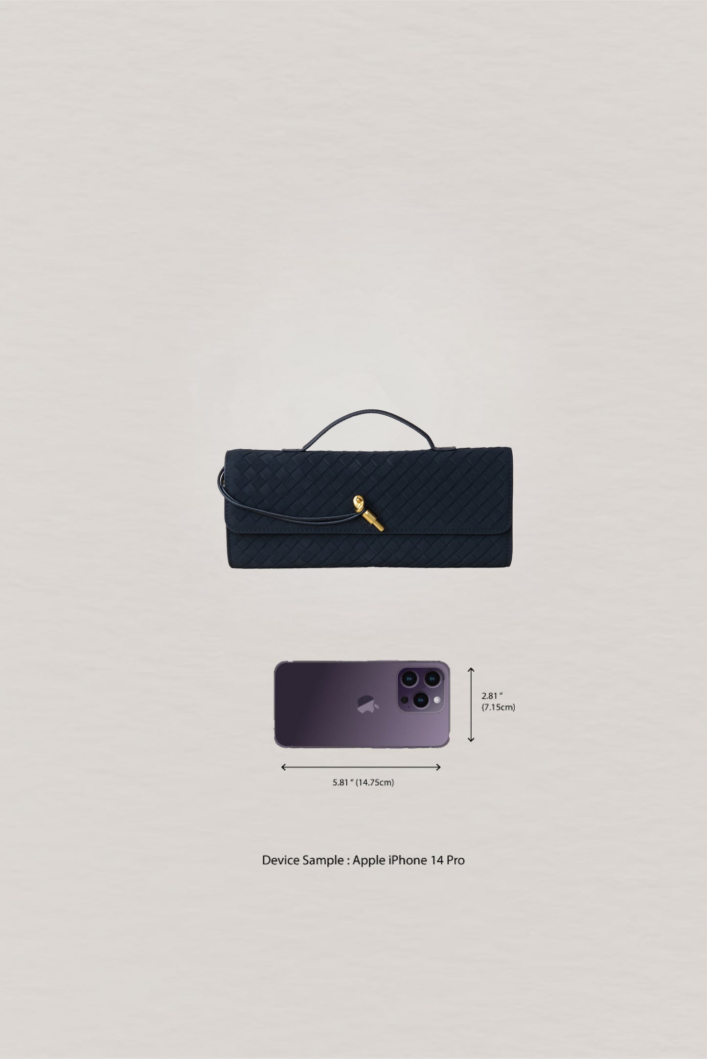 Artisan Crafted Flap Bag - Classic Black