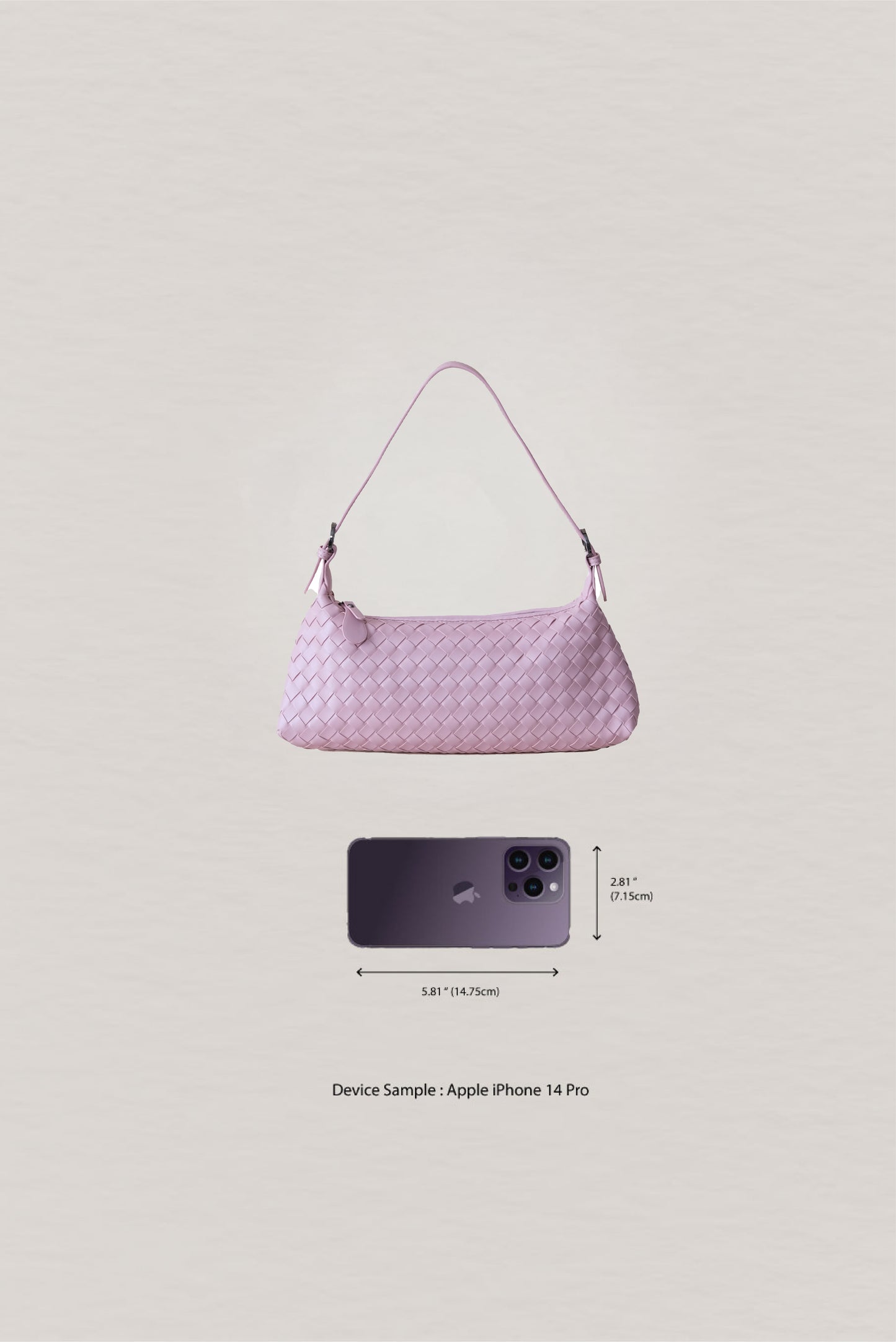 Maison Artisan Colette Baguette Bag - Lotus Pink