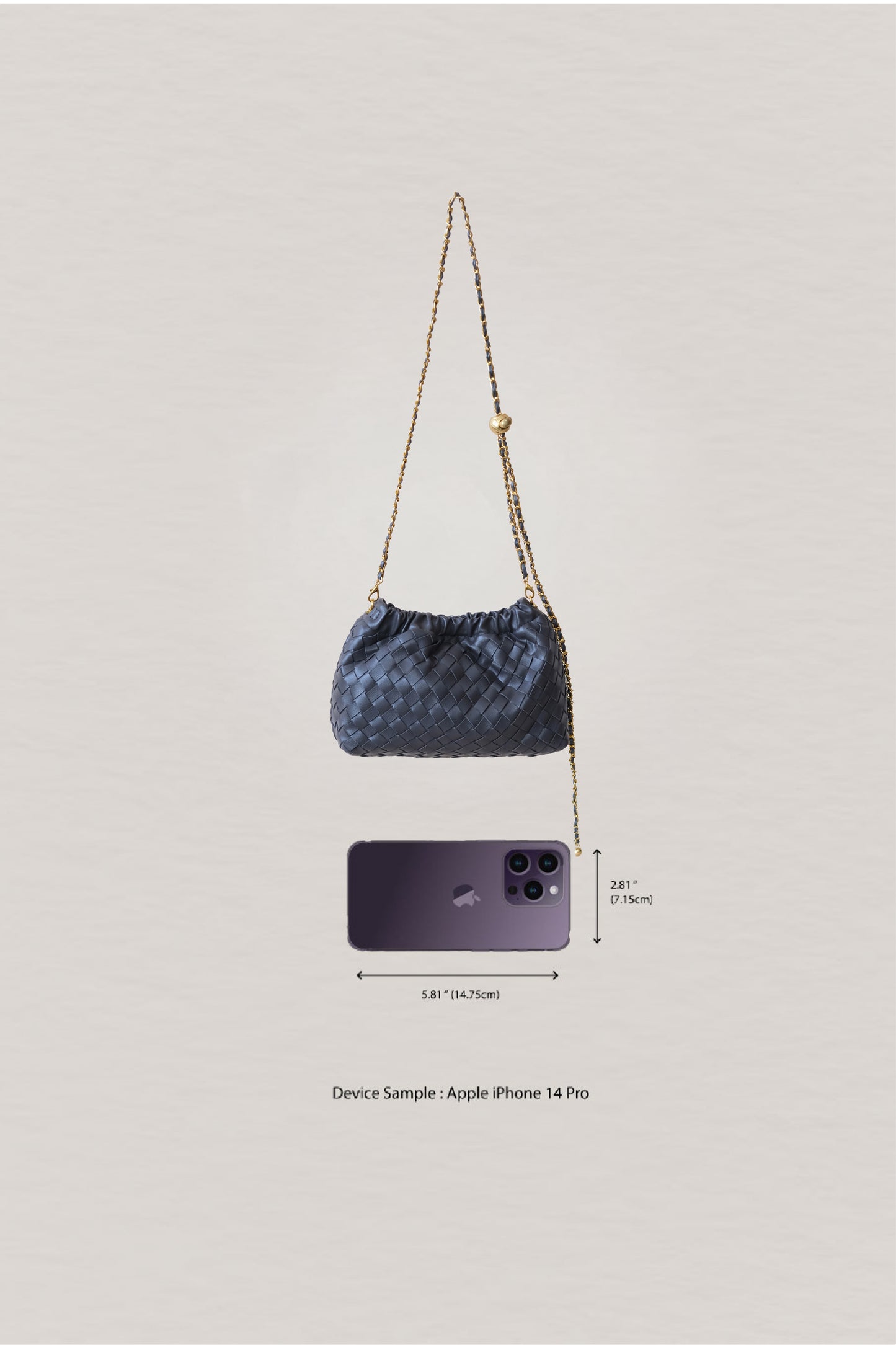 Artisan Signature Cloud Bag - Gunmetal Gray