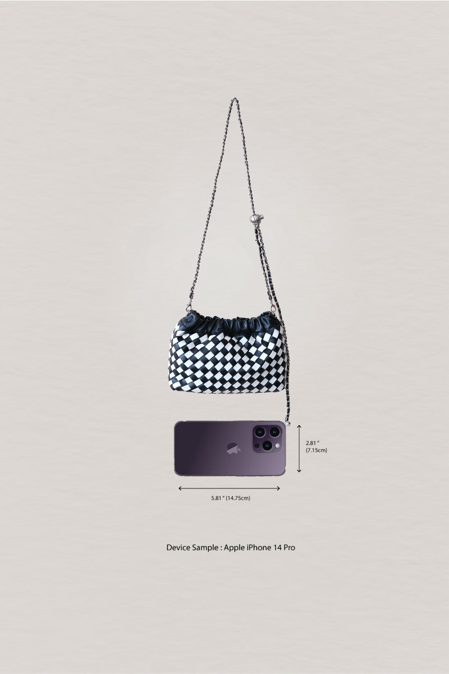 Artisan Signature Cloud Bag - Black and White