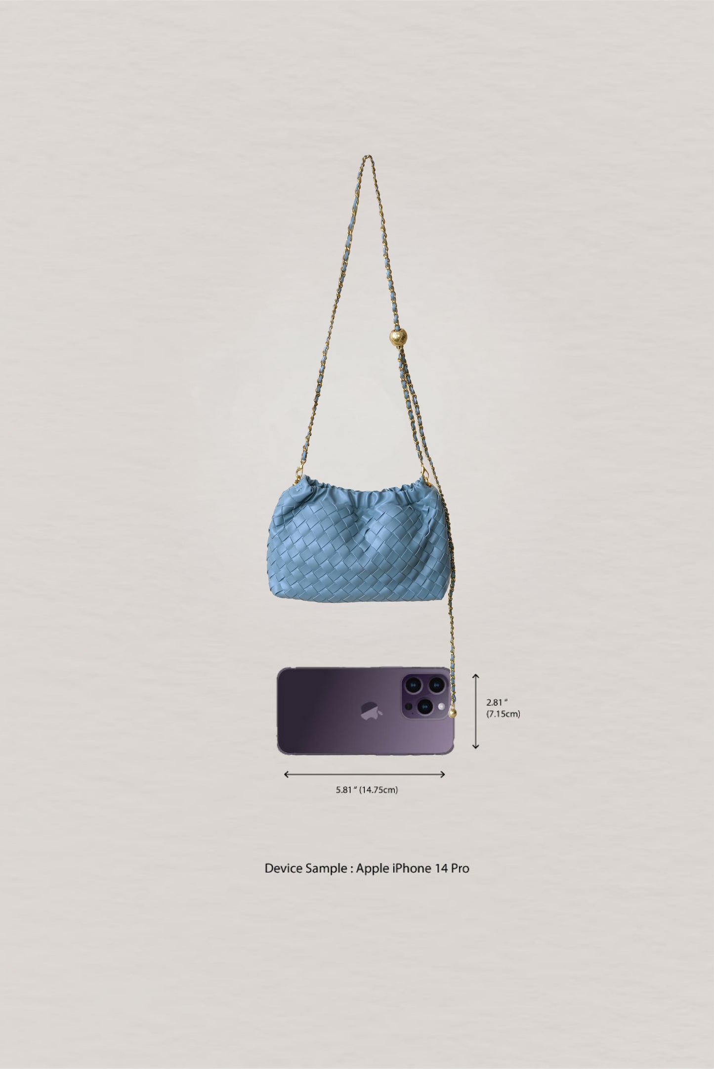 Artisan Signature Cloud Bag - Dusty Blue