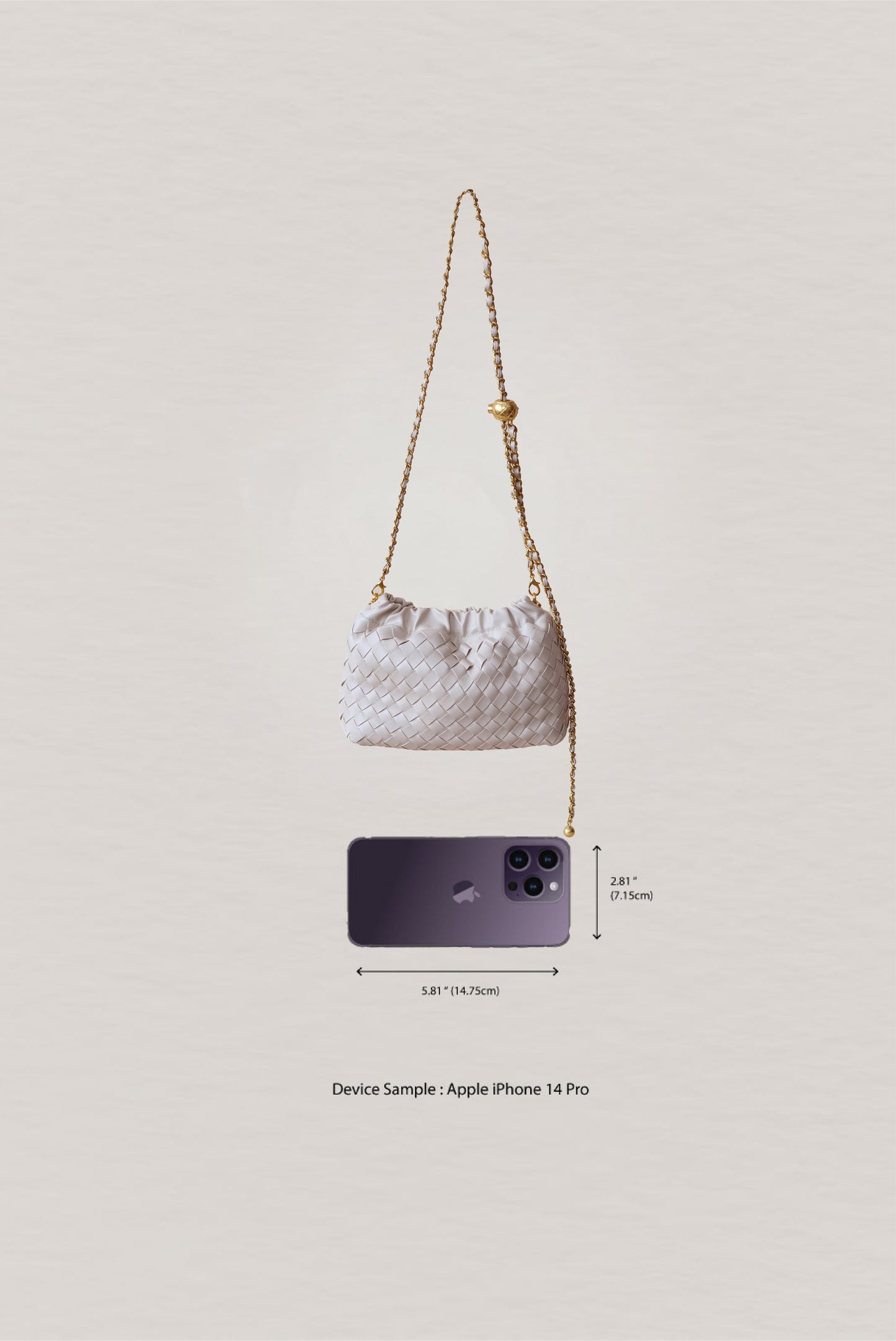 Artisan Signature Cloud Bag - White Sand