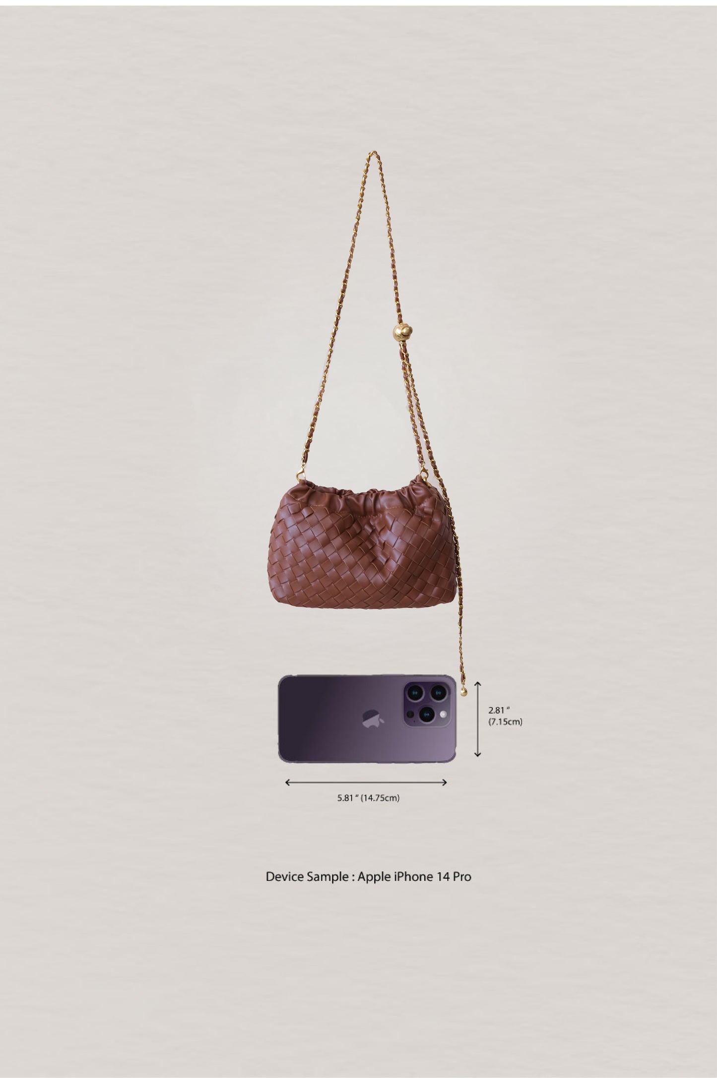 Artisan Signature Cloud Bag - Shinny Chestnut