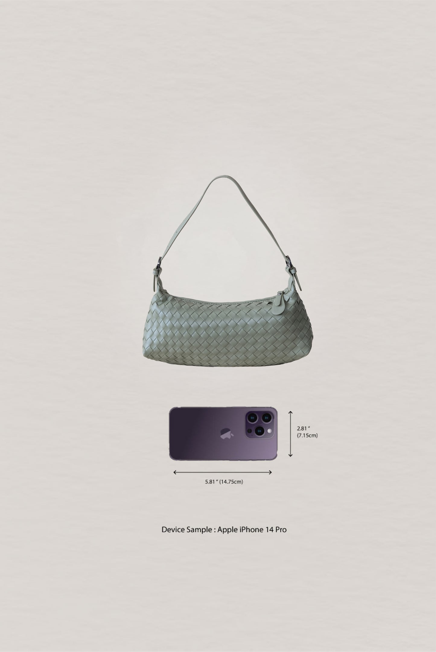 Maison Artisan Colette Baguette Bag - Mineral Green