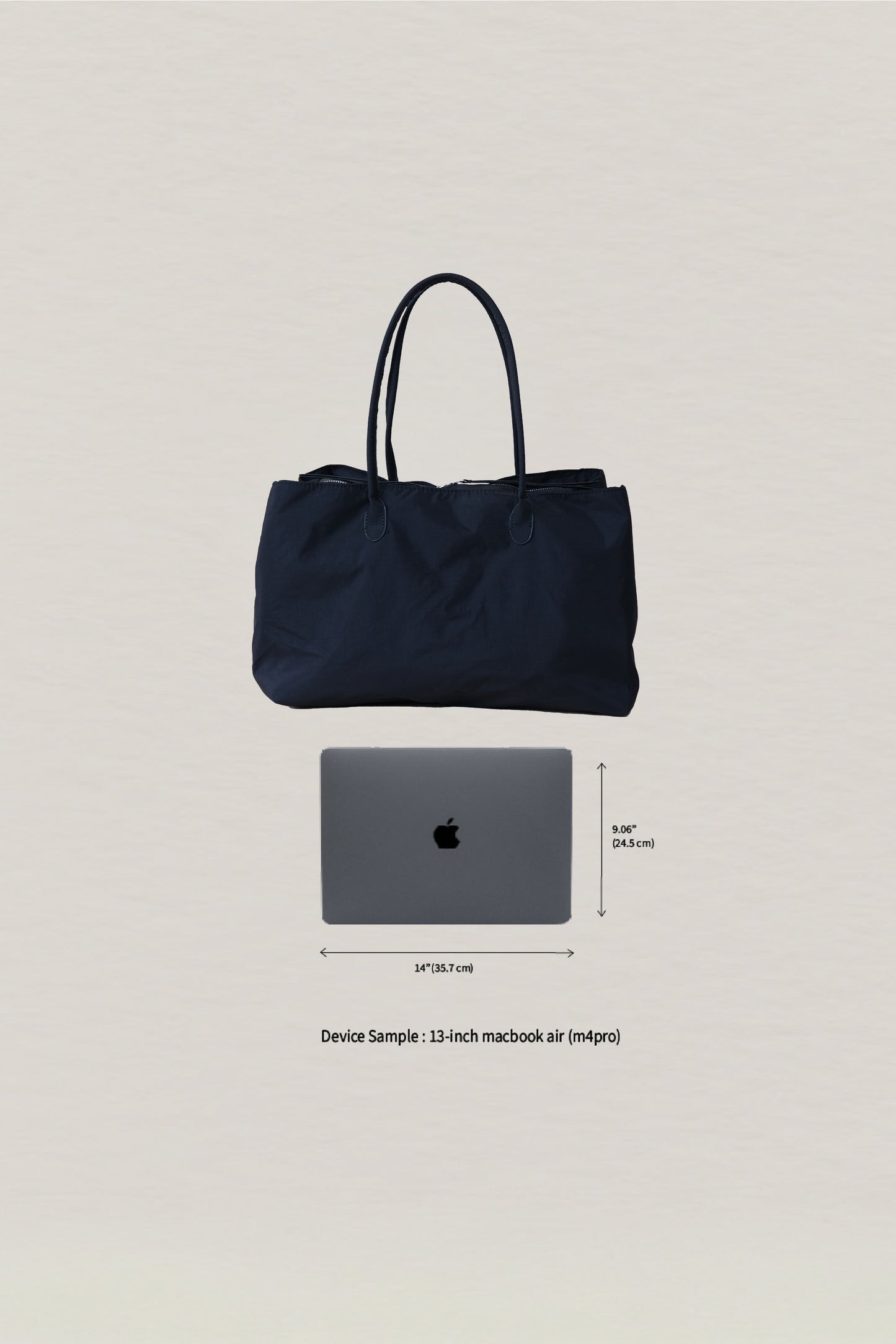 Essence Nylon Tote - Black