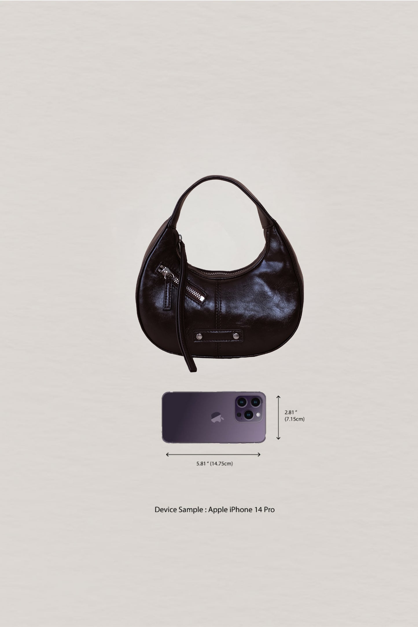 Véra Mini Hobo Bag - Coffee