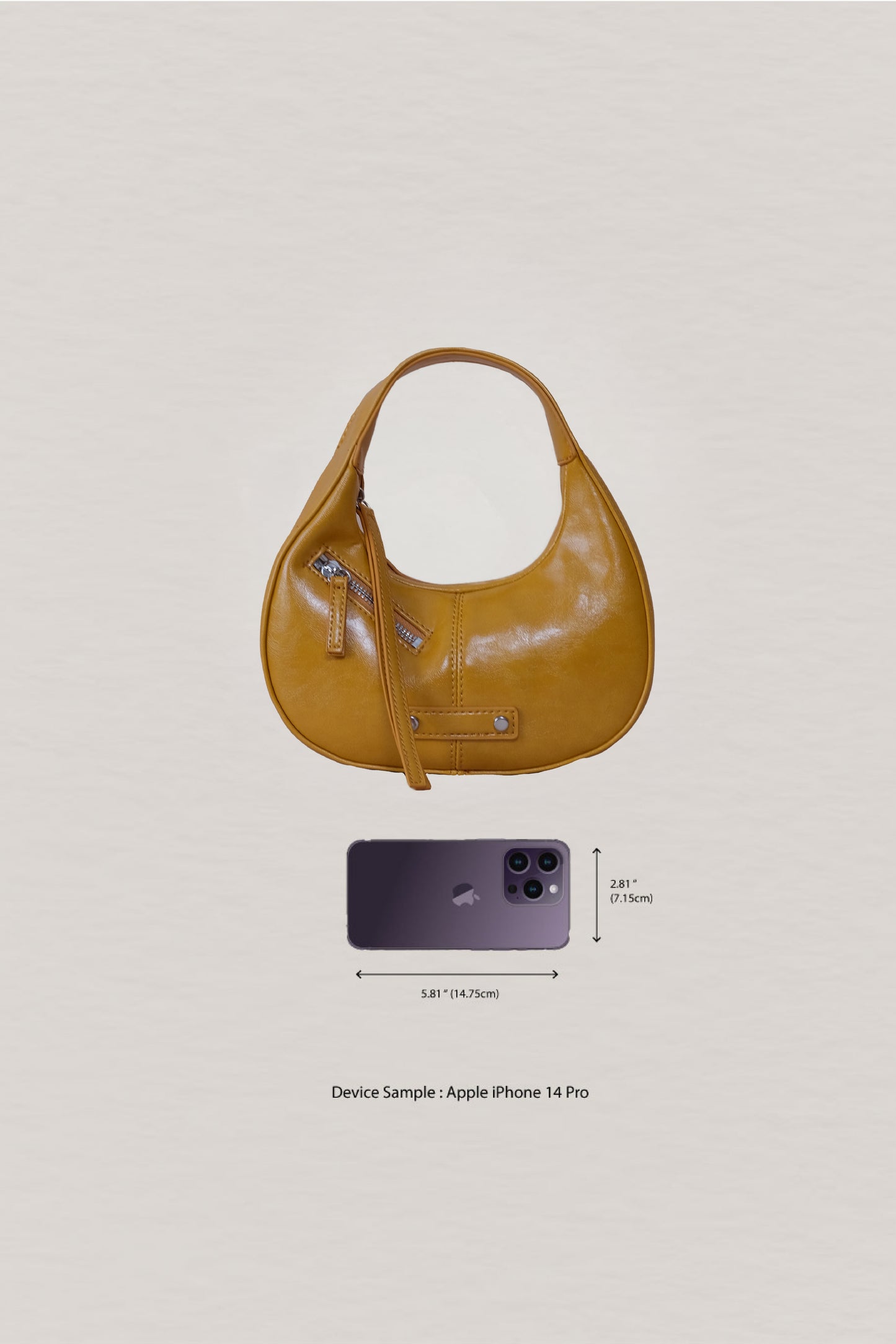 Véra Mini Hobo Bag - Ginger Yellow