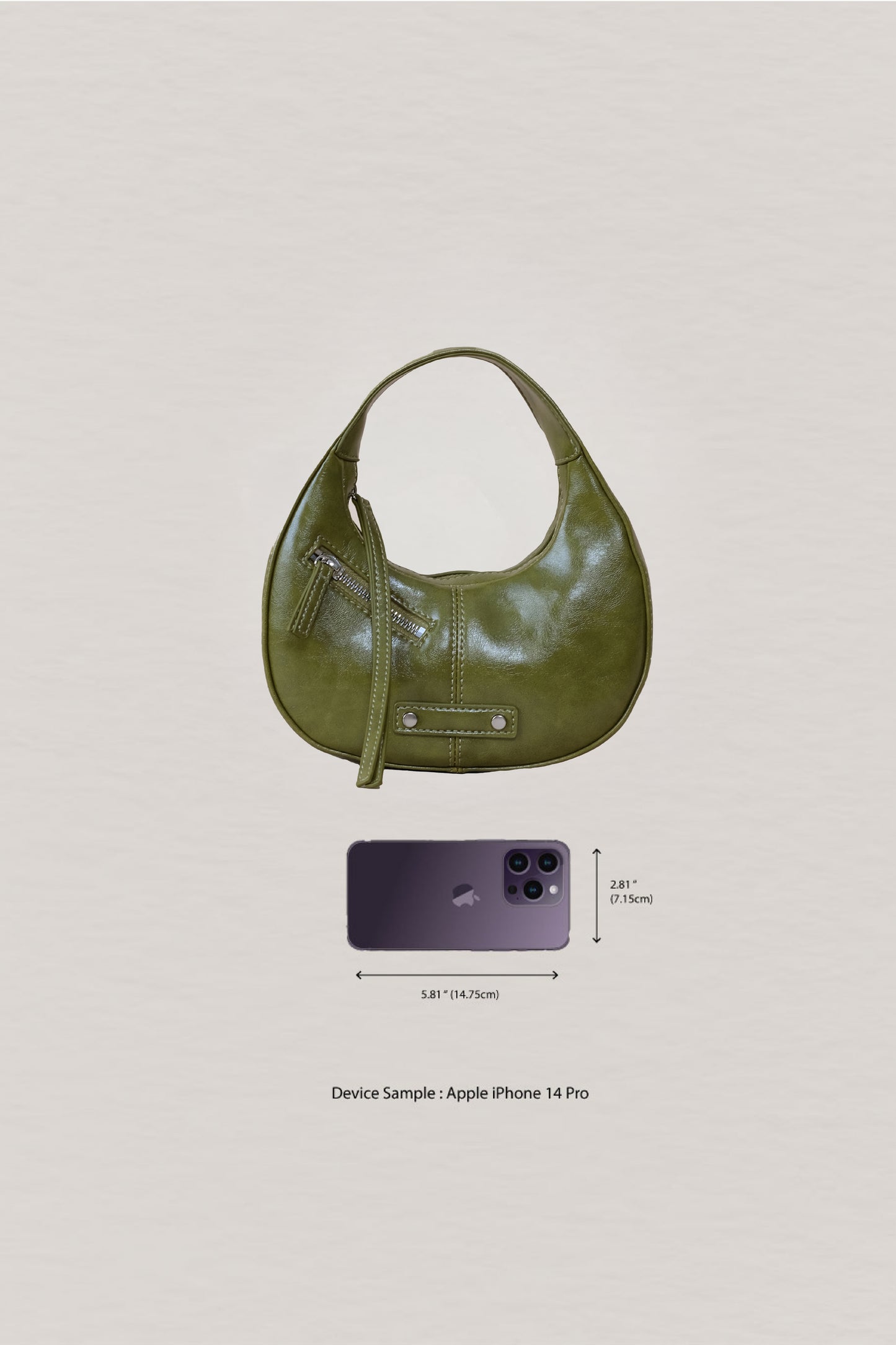 Véra Mini Hobo Bag - Green