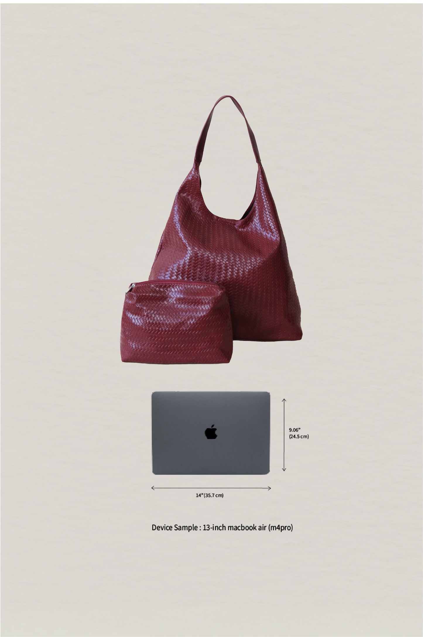 The Pure Elegance Tote - Red