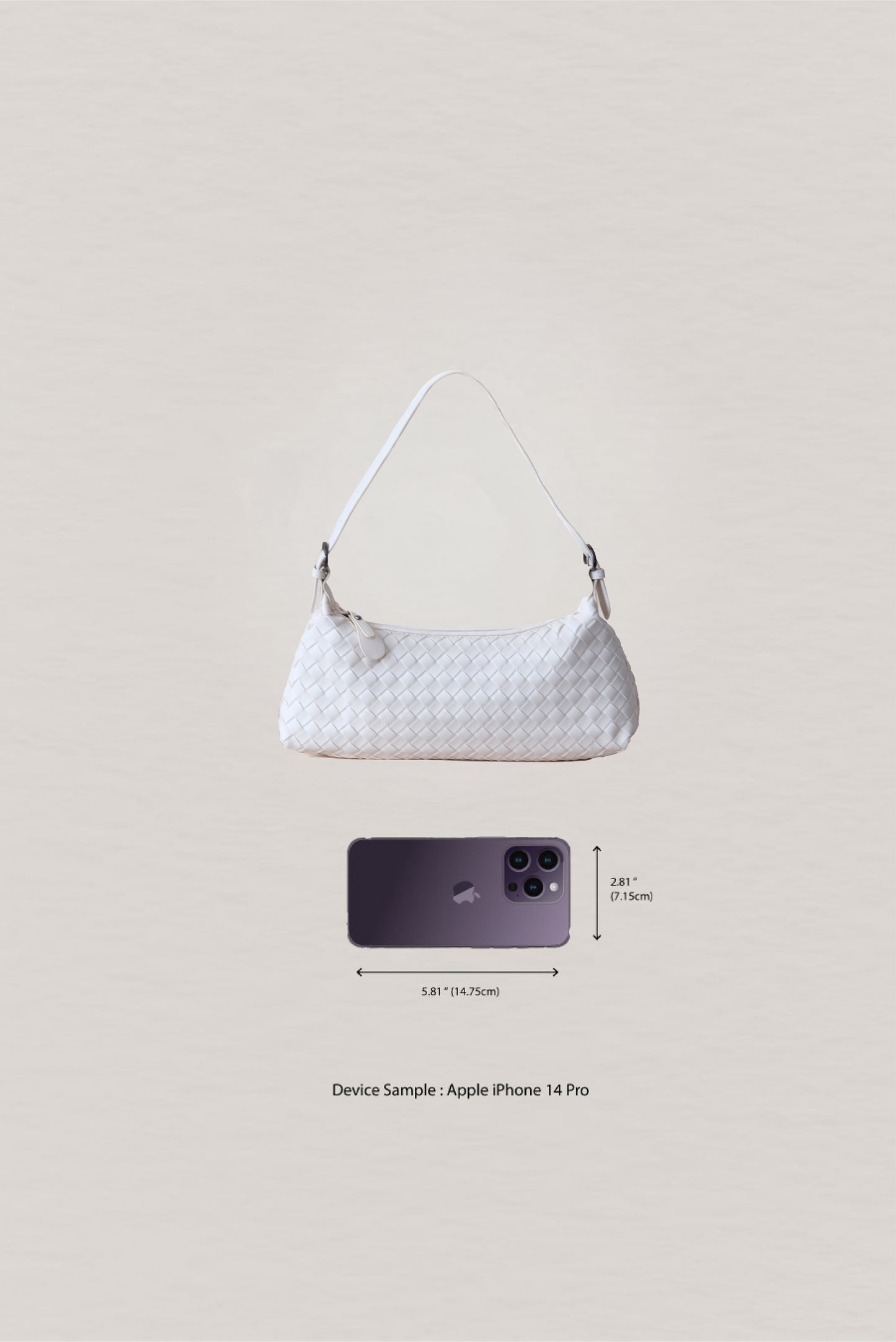 Maison Artisan Colette Baguette Bag - Cream White