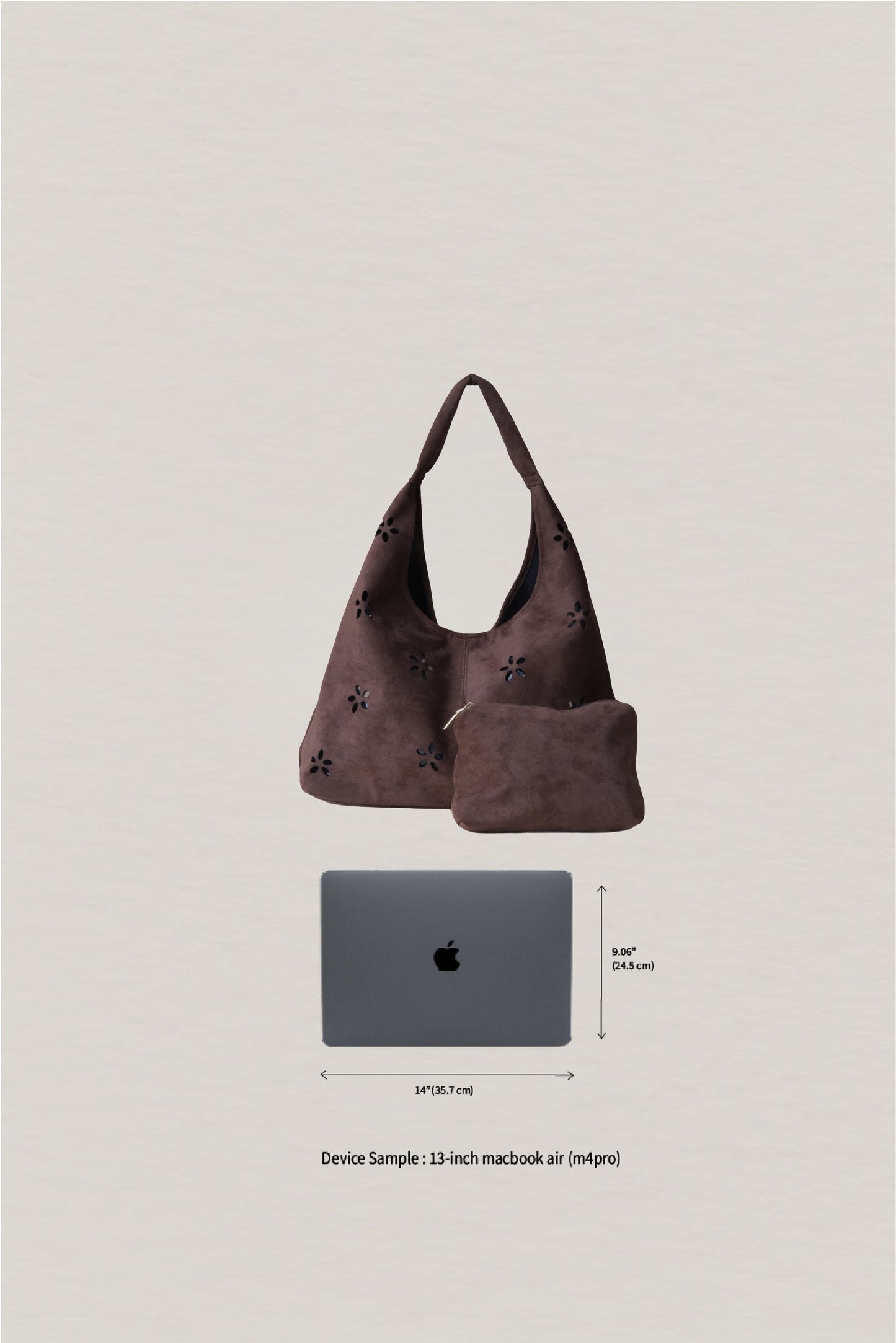 Chic Minimalist Shoulder Tote - Coffee