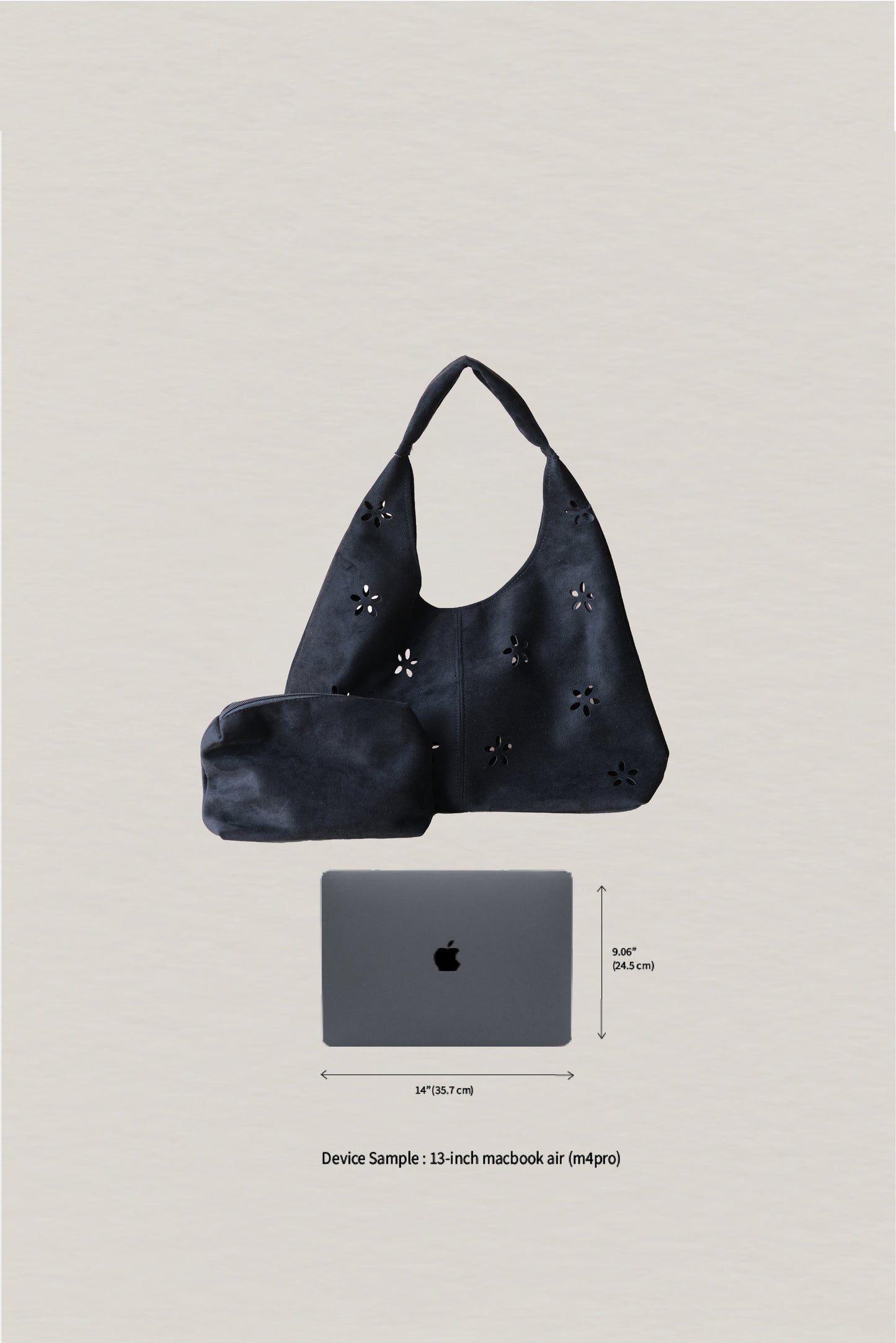Chic Minimalist Shoulder Tote - Classic Black
