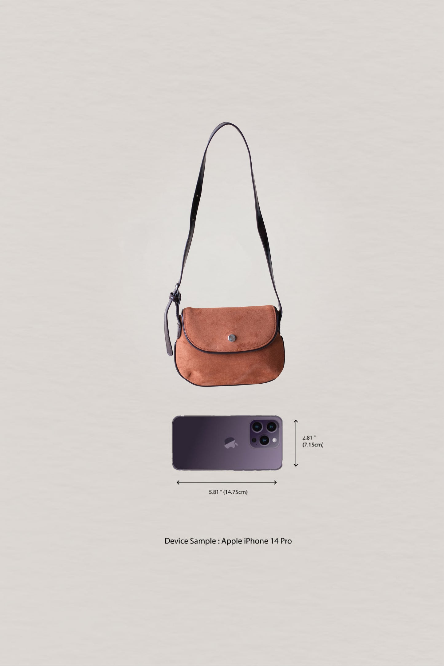 Classic Saddle Underarm Bag - Chestnut