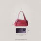 Vintage Baguette Shoulder Bag - Red
