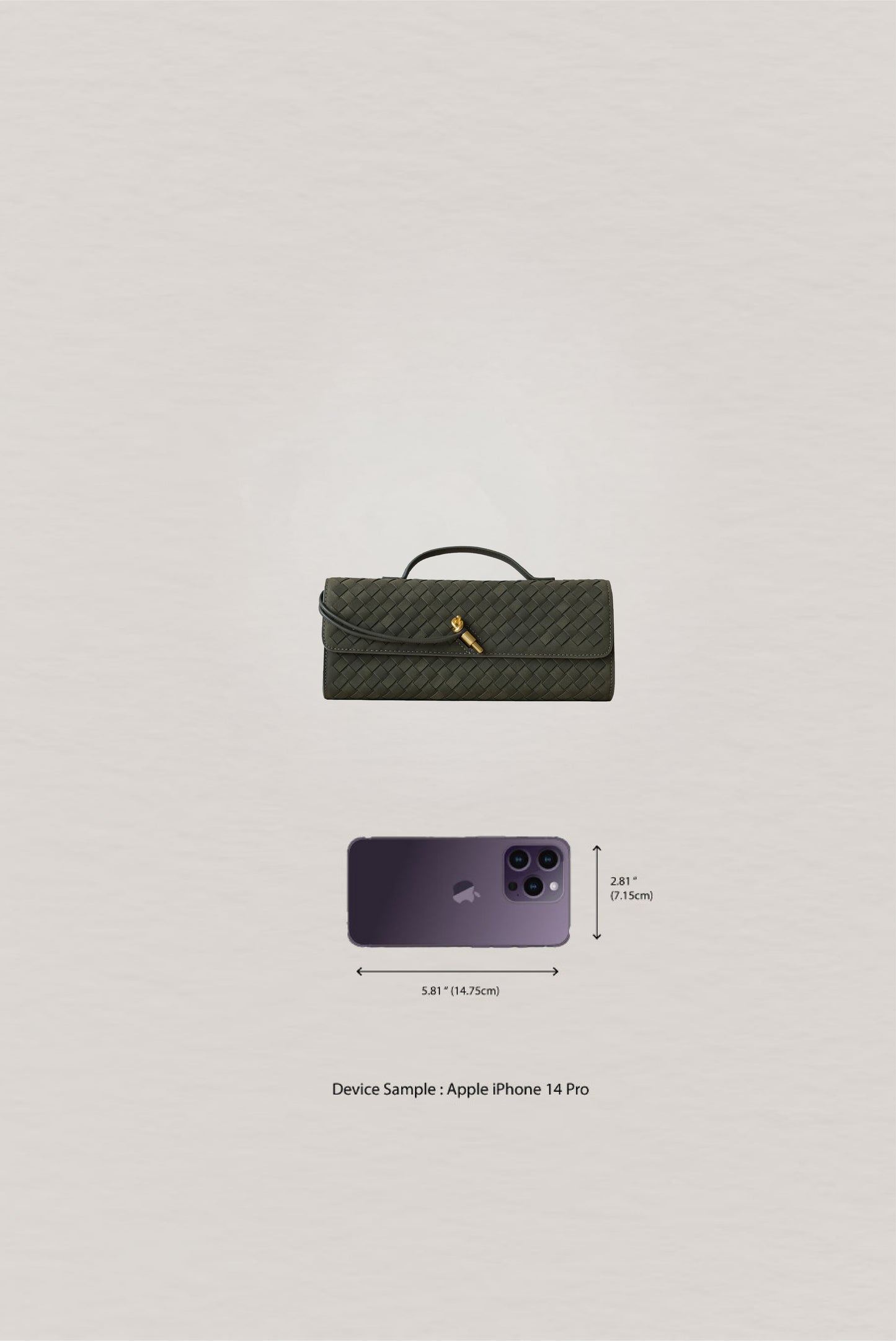 Artisan Crafted Flap Bag - Olive Green