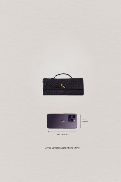 Artisan Crafted Flap Bag - Dark Chocolate