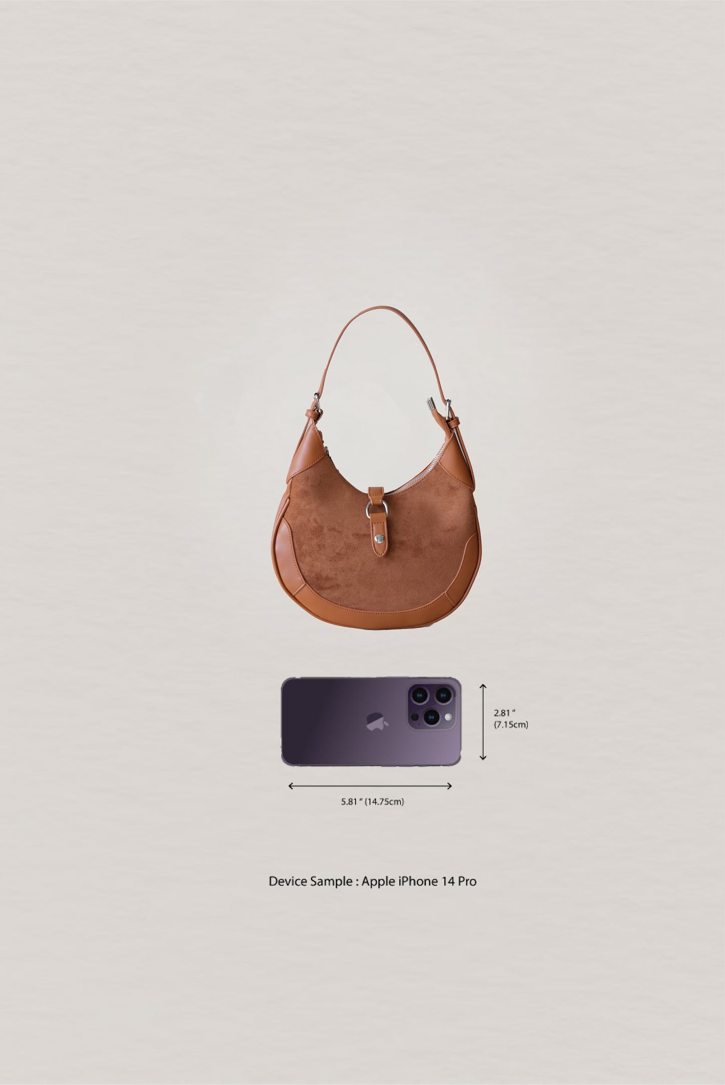 Classic Velvet Saddle Handbag - Chestnut