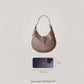 Classic Velvet Saddle Handbag - Khaki