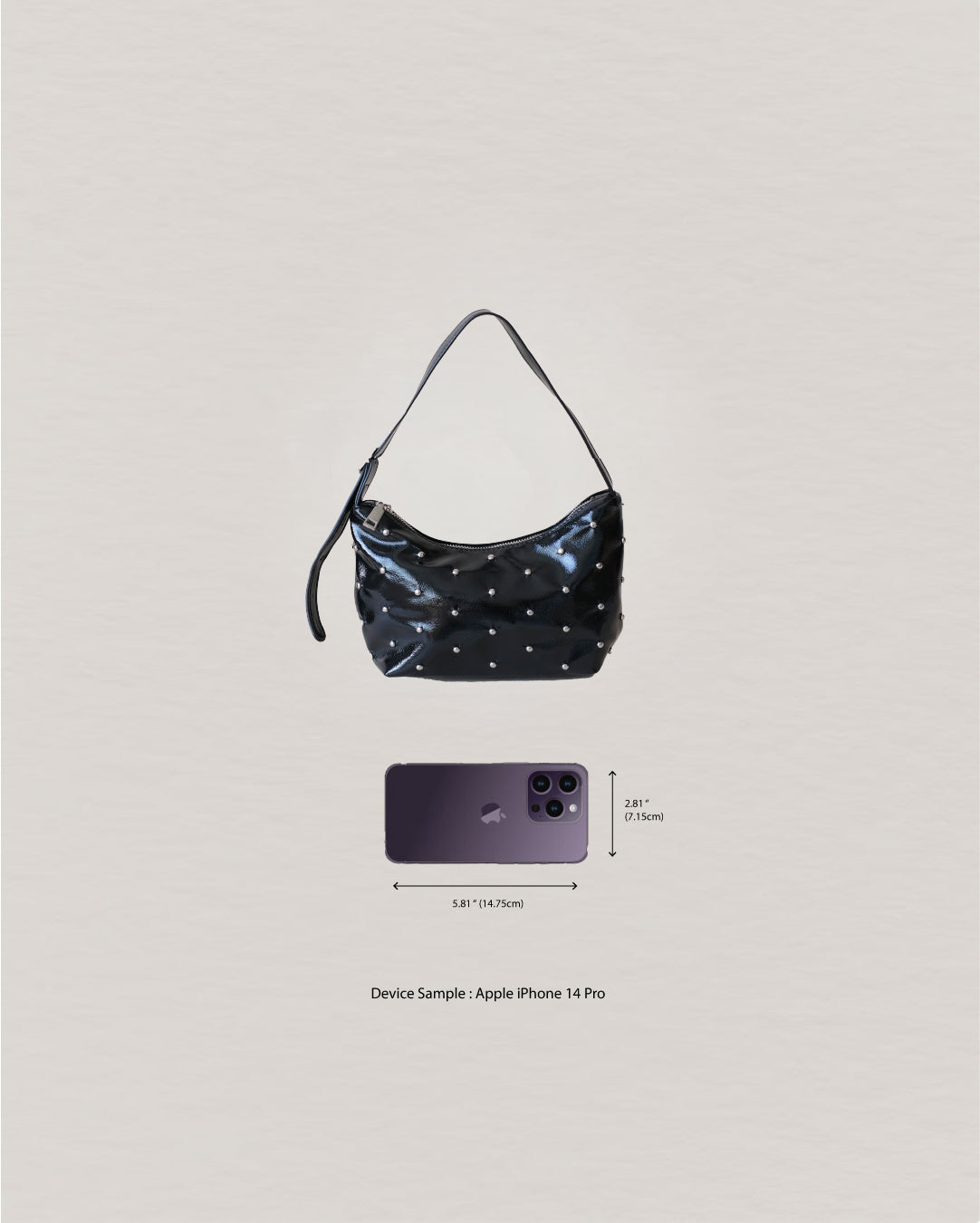 Amara Shine Bag - Classic Black