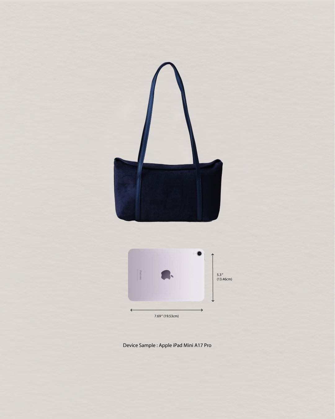 Matte Épure Carry Tote - Dark Blue