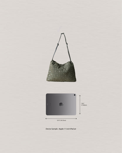 Artisan Cloud Satchel - Olive Green