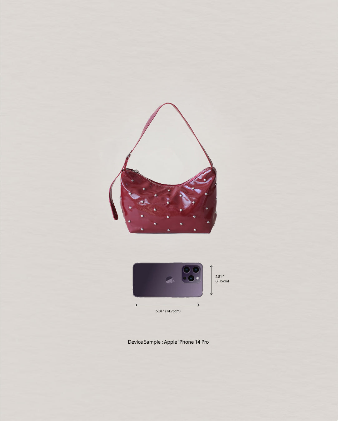 Amara Shine Bag - Red