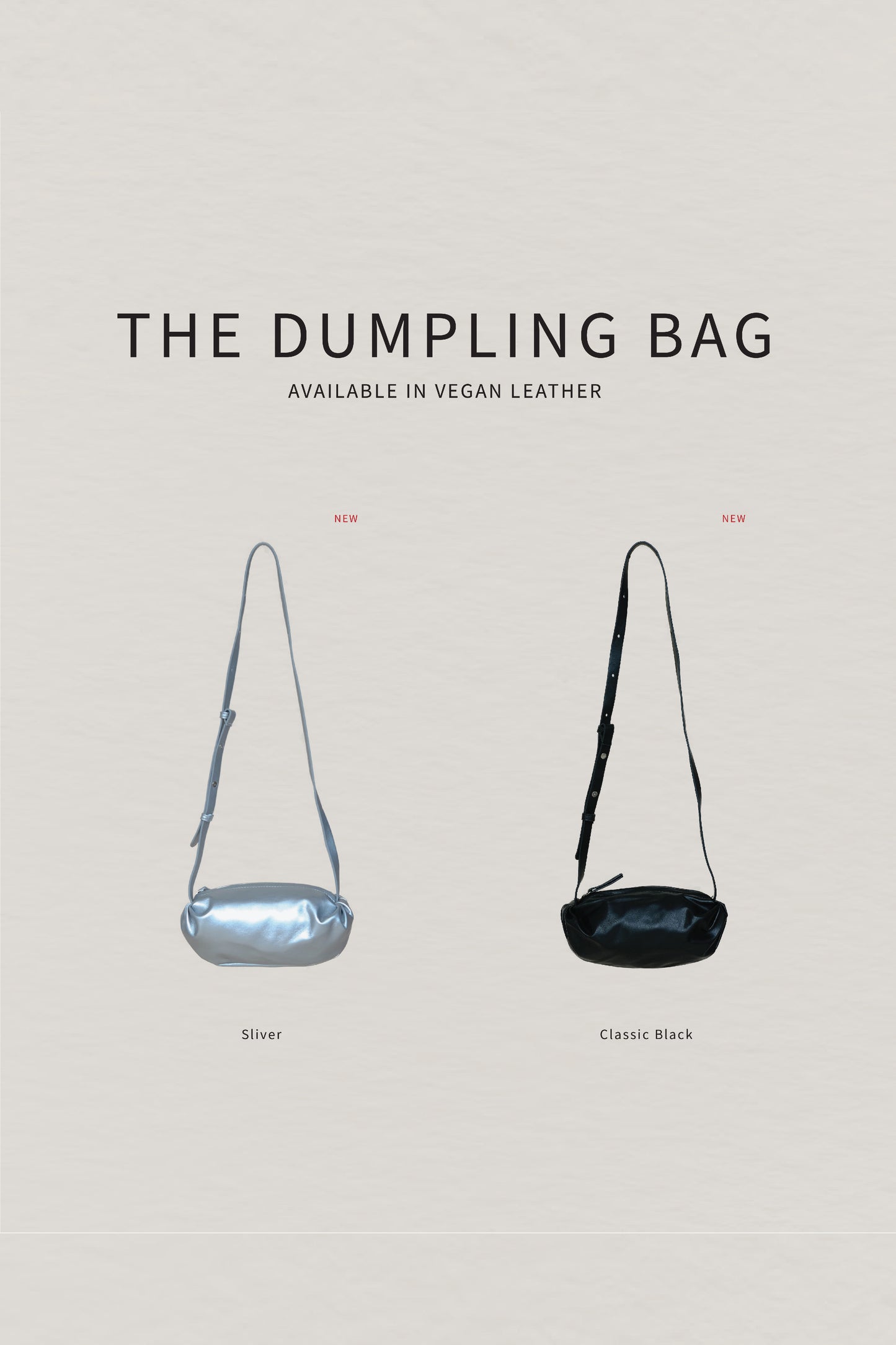 Half-moon Dumpling Bag in Classic black