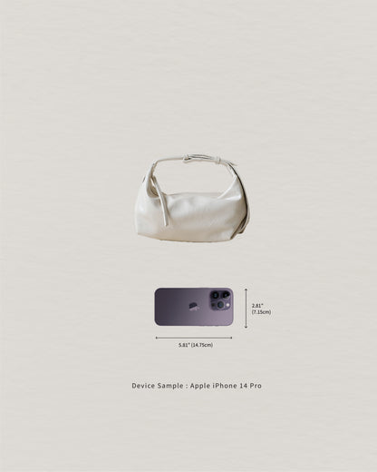 French Retro Lunch Box Bag In Cream White