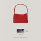 French Style Versatile Armpit Bag - Elegant Red